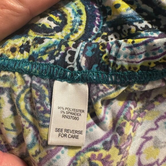 Cato Multicolor Paisley Wide Leg Pants - Picture 4 of 7